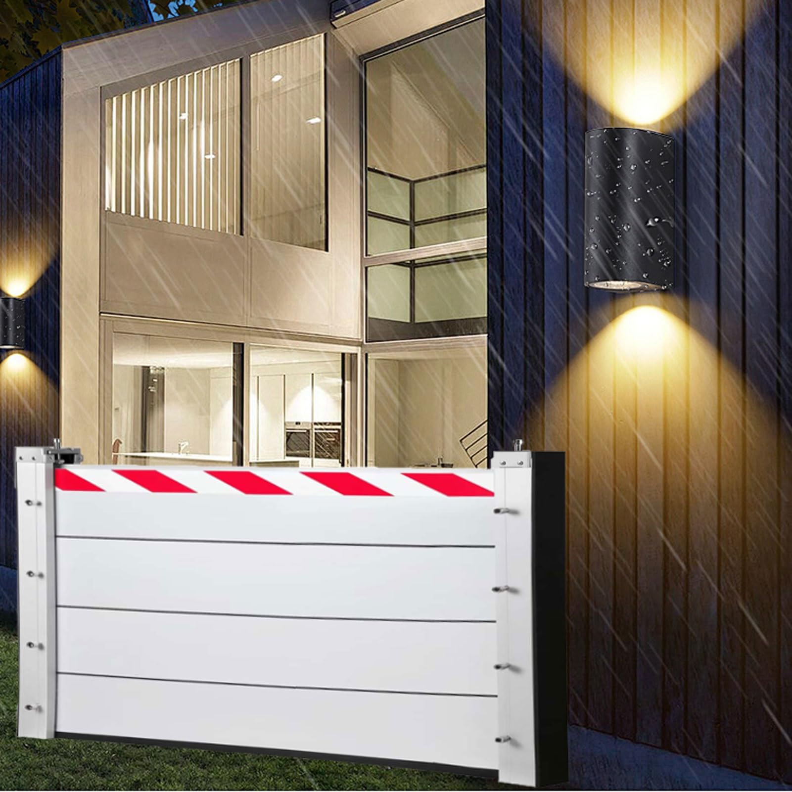 Barrières De Défense Contre Les Inondat Joint Porte Garage Barrière Anti Inondation Réutilisable Barriere Anti Inondation Barrière Mobile De Protection Contre Les Inondations (100x40cm)