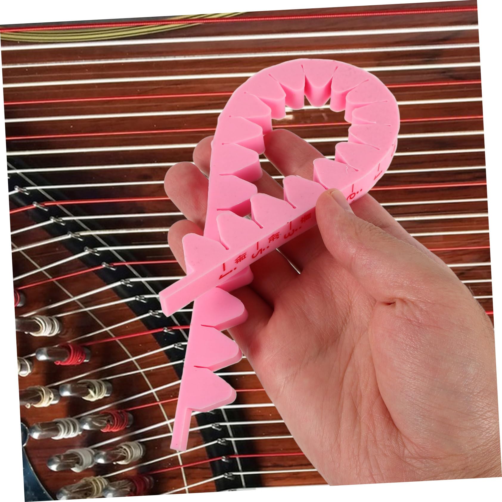 Mikinona Dämpfungsstreifen mit Stabilität und Leichtem Design aus Silikon Guzheng als Schwacher Gürtel für Praxis und Aufführungen Universell Einsetzbar