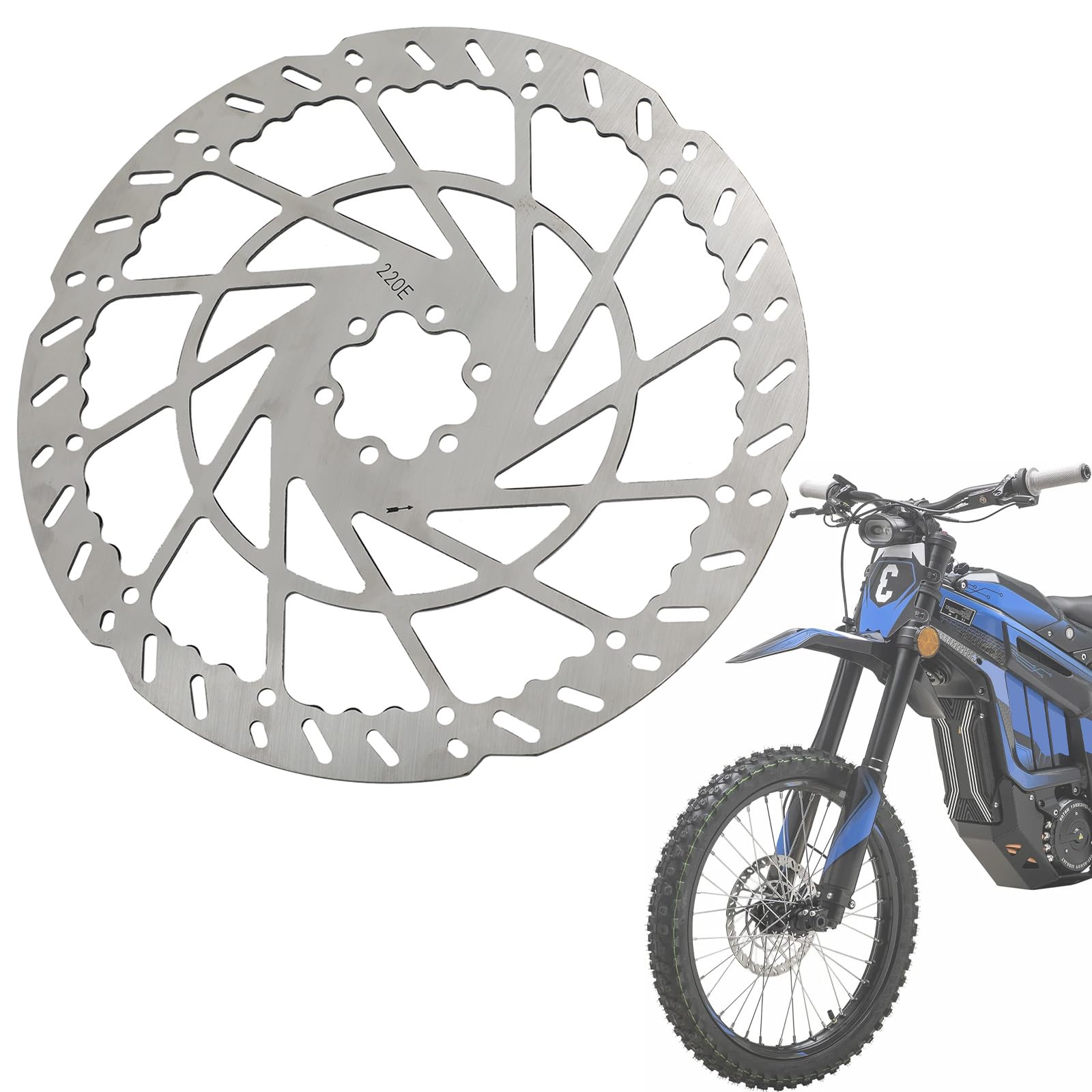 Disque de Frein Avant Moto pour Talaria Sting mx3 / mx4 Gris | Rotors du Disque de Frein de Moto