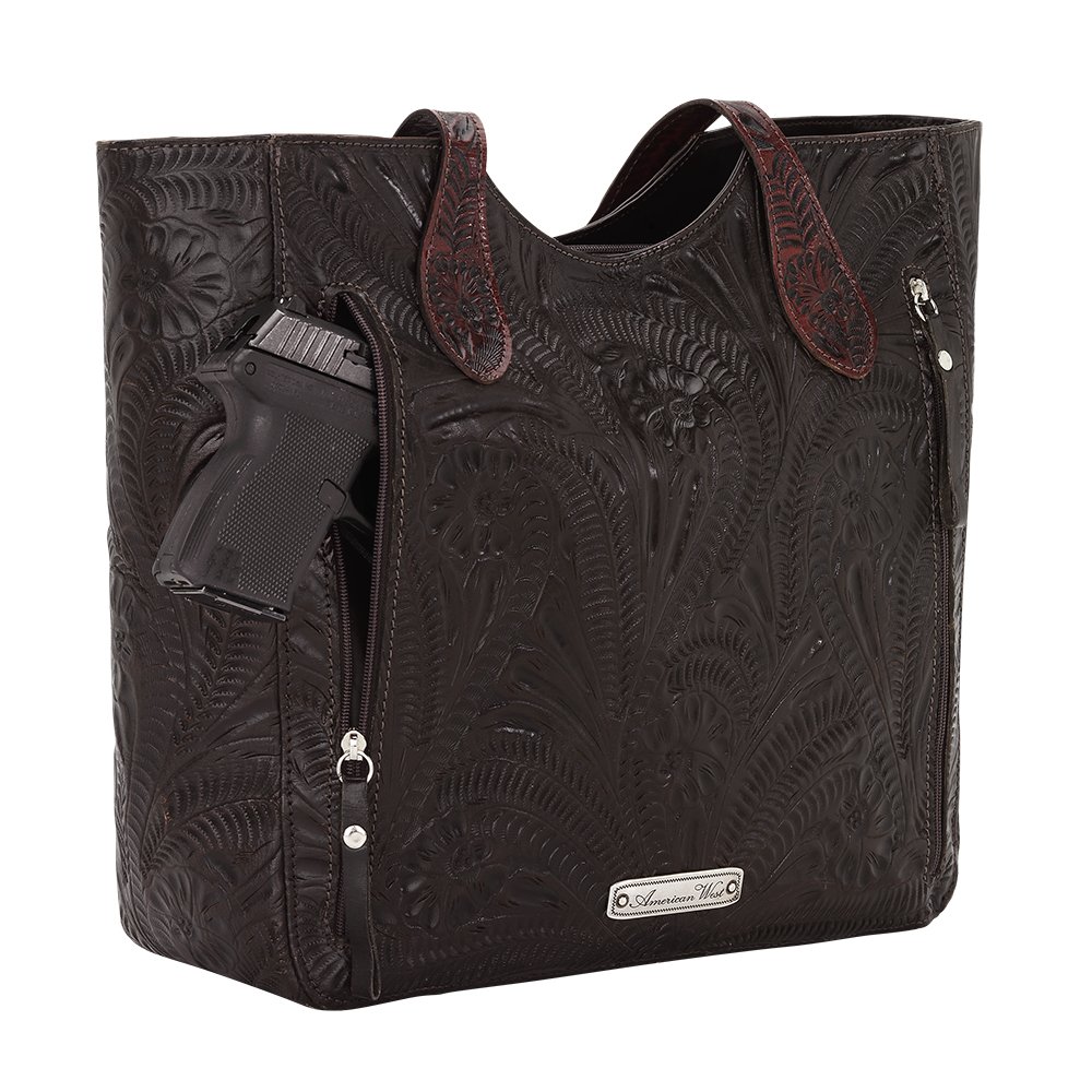 American West Annie's Secret Collection Large Zip Top Tote