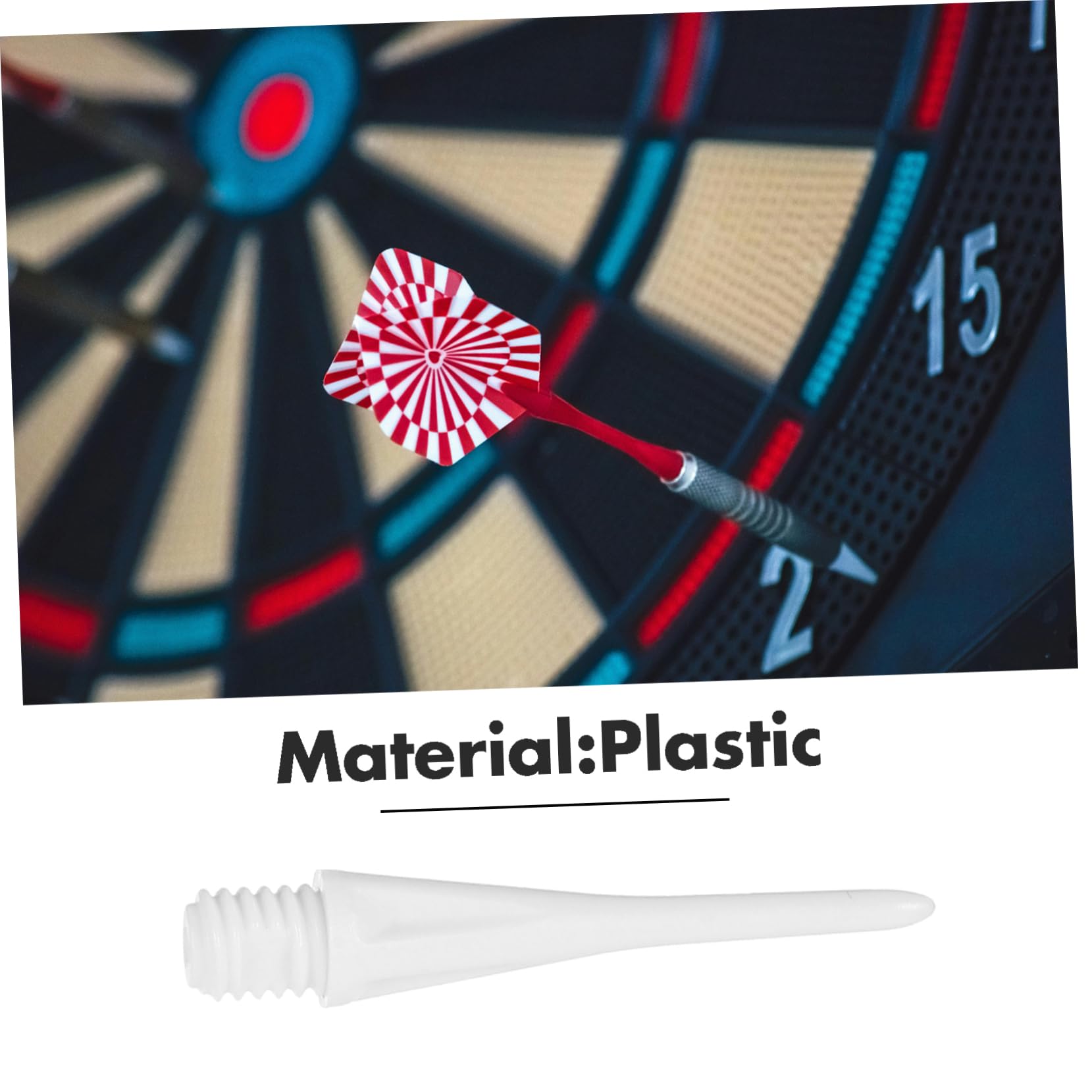 KOMBIUDA 2sets Soft Tip Replacement Points Set Soft Tip Accessories Portable Needles 50pcs*2