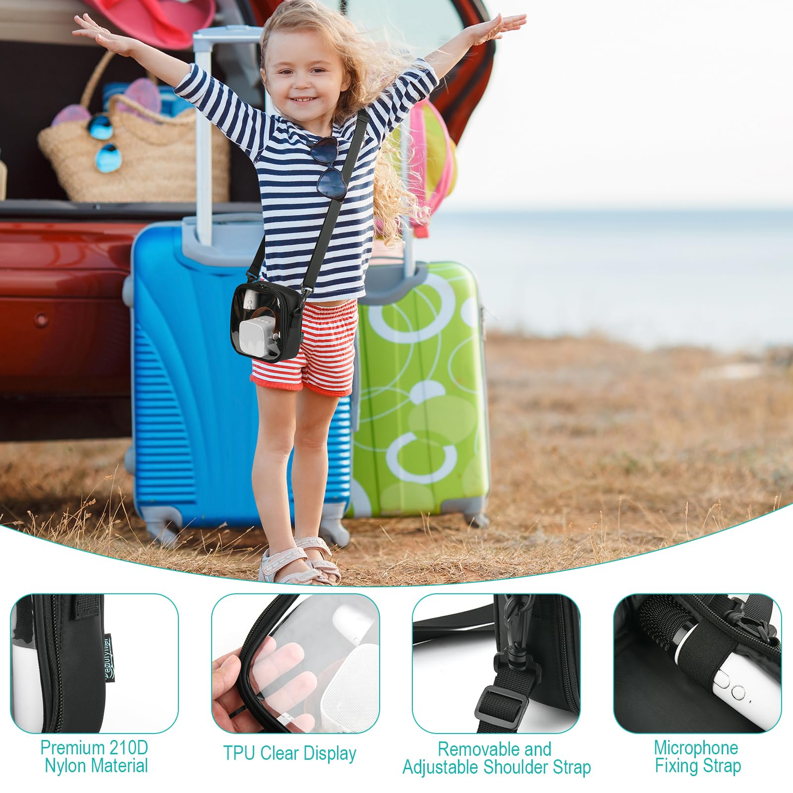 小物入れ Beautyflier Beautyflier Kids Karaoke Bluetooth Microphone Bag Case