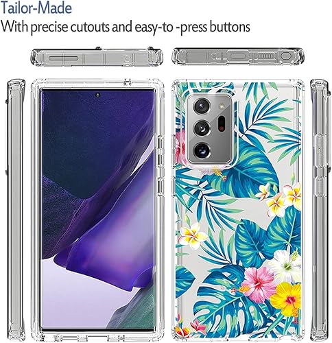 Miniatura 5 de Zoeirc Funda para Galaxy Note 20 Ultra 5G, Samsung Note 20 Ultra Clear Case, TPU 360 cuerpo completo a prueba de golpes híbrido parachoques