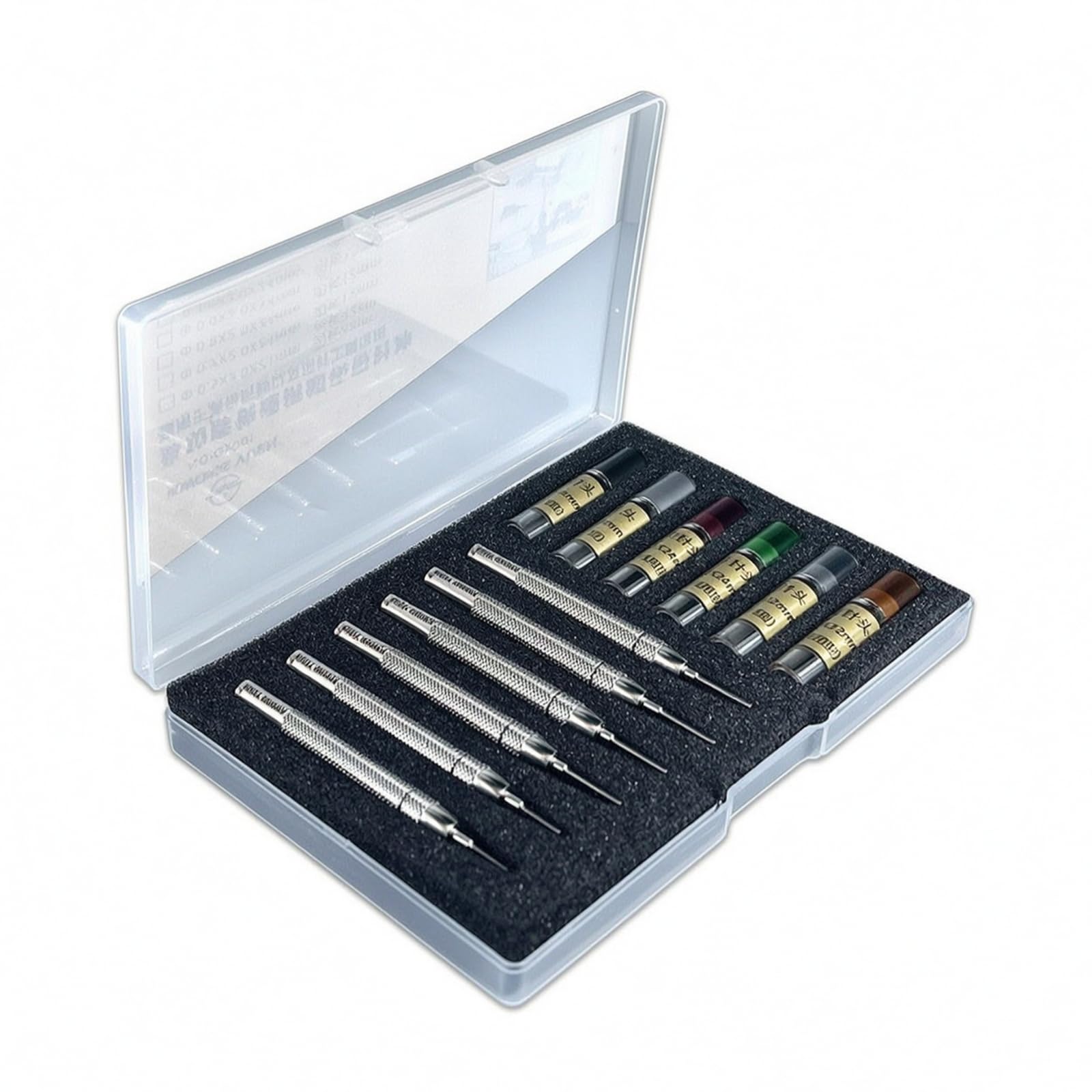 Baoblaze Herramienta Profesional para Correas de Reloj Útil Reparación Ajuste Quitar Pasadores Punzones Metálicos Acero Inoxidable Agarre Antideslizante con