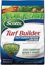 Scotts Turf Builder Halts Crabgrass Preventer with Lawn Food, Pre-Emergent Weed Killer, Fertilizer, 15,000 sq. ft., 40.05 lb.