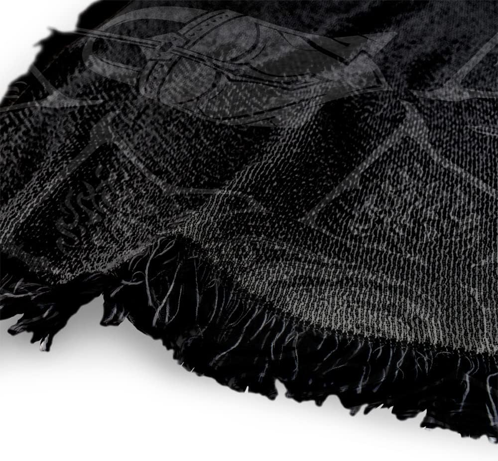 LOGOVISION Game of Thrones Blanket, 50"x60" Targarian Sigil Woven Tapestry Cotton Blend Fringed Throw Blanket