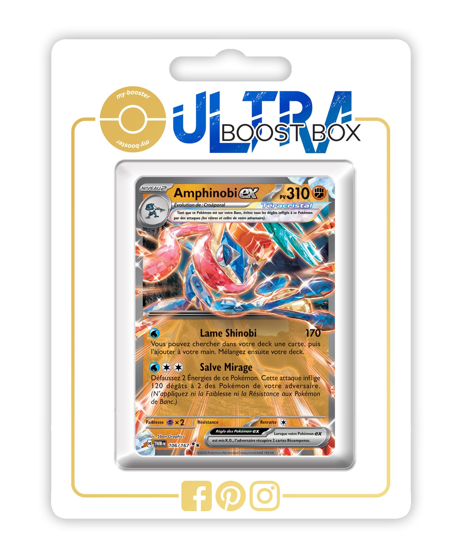 106 167 pokemon card Amazon.com: Greninja ex 106/167 – Twilight Masquerade – Pokemon Card Lot  Frogadie & Froakie : Toys & Games main image 0