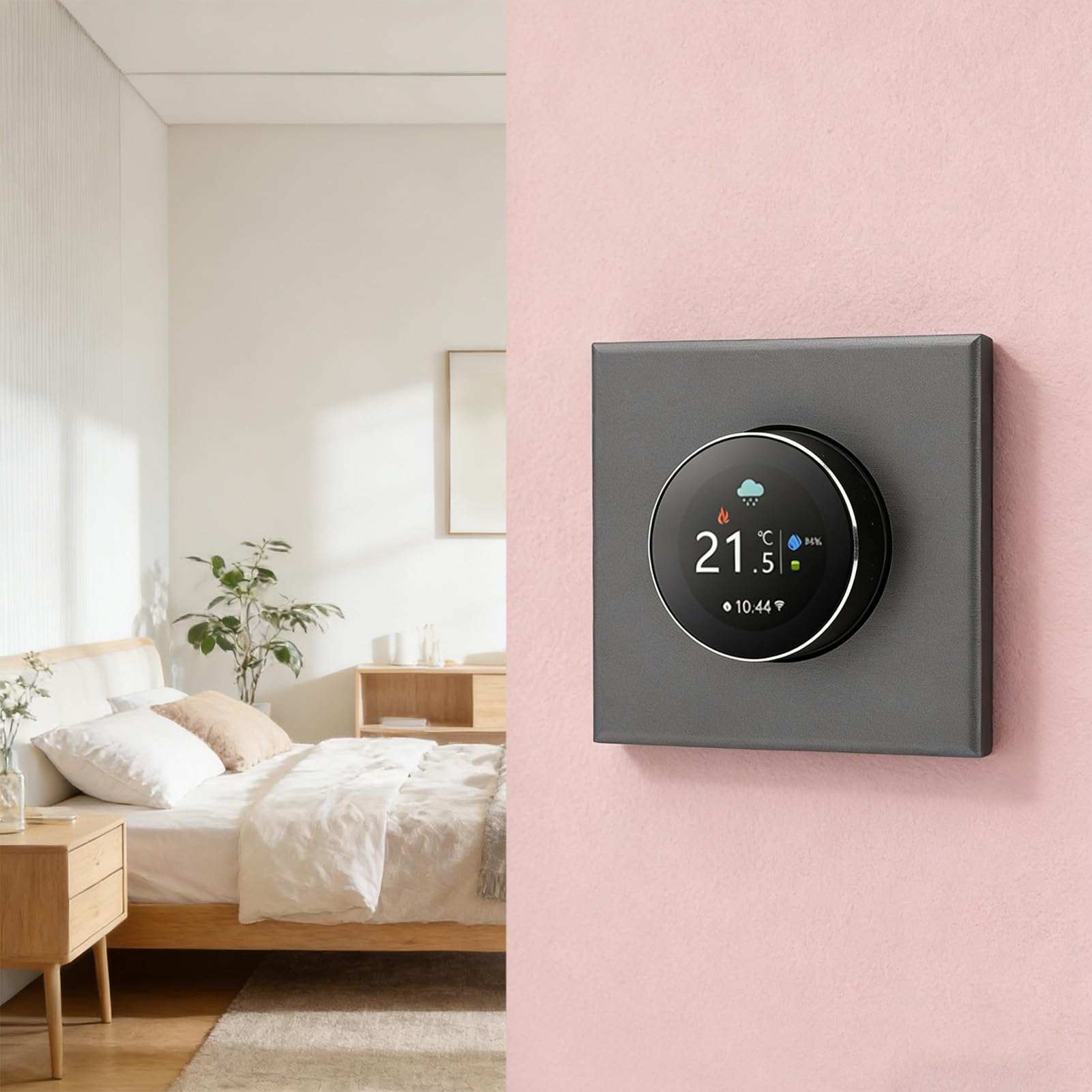 FILFEEL Termostato Wi-Fi per Manopola con Display TFT 240x240, Dispositivo