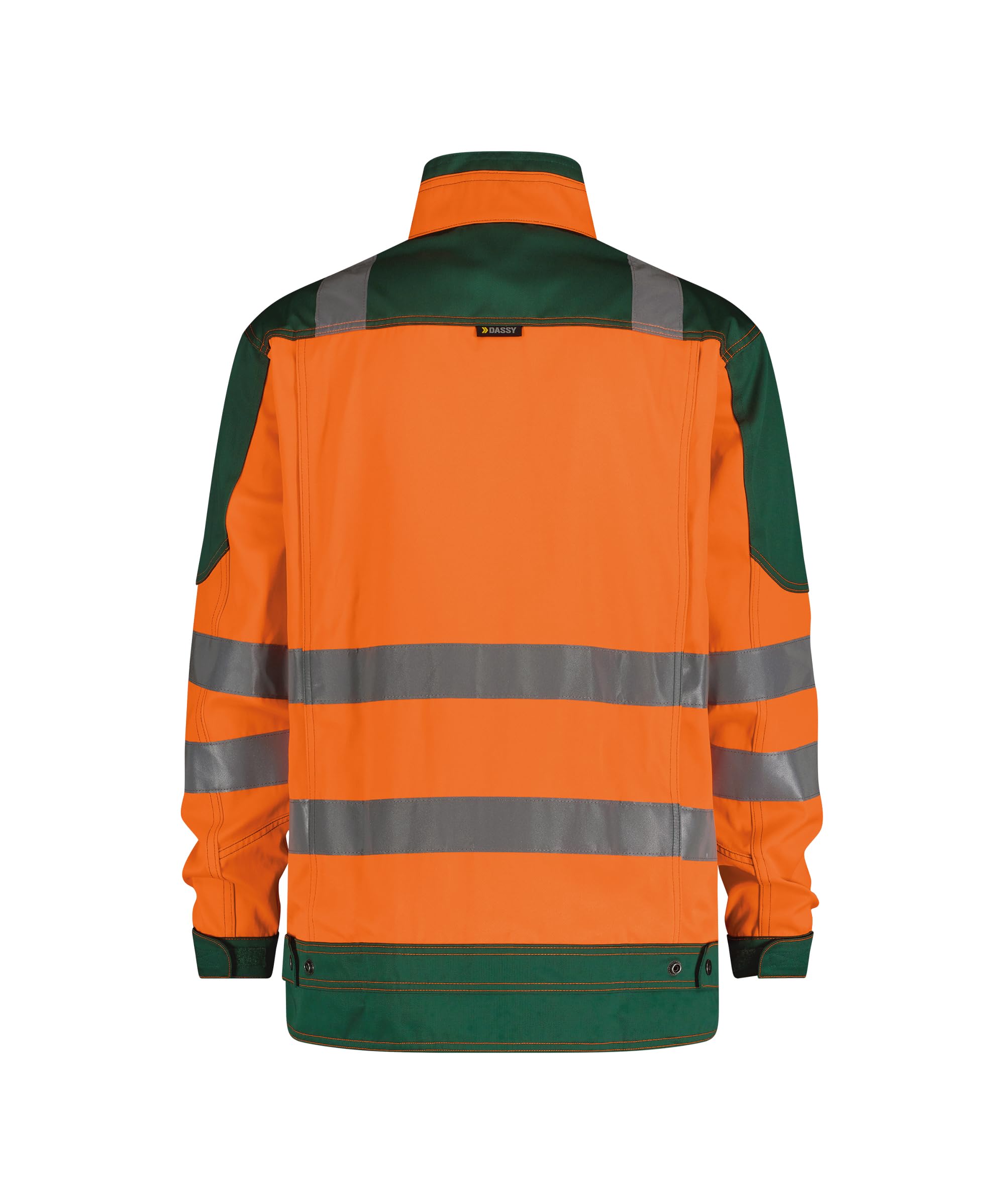 Orlando - Chaqueta de trabajo de protección de advertencia tamaños 3 x l, color leuchtorange/grün, tamaño 3XL
