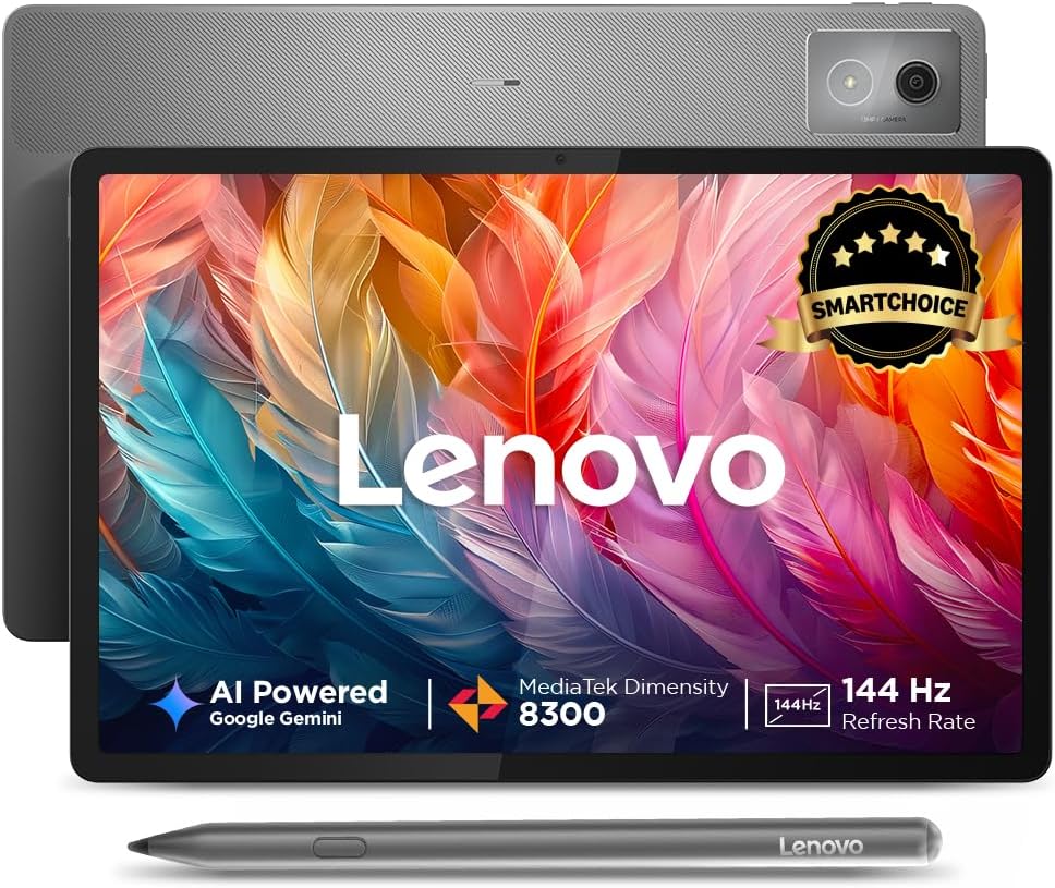 Lenovo {Smartchoice} Idea Tab Pro with Pen Plus|12.7" 3K Display|144 Hz Refresh|8 GB RAM, 128 GB ROM|AI-Enabled| MediaTek Dimensity 8300| Quad JBL Speakers| 10200 mAh Battery with 45 W Charger|WiFi 6e