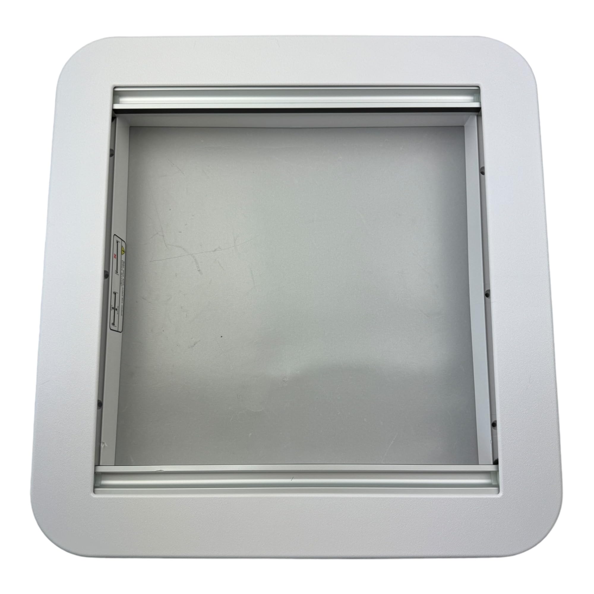 Aerodynamische Extra Vent Wohnmobil Dachluke 40x40cm mit klarer Haube