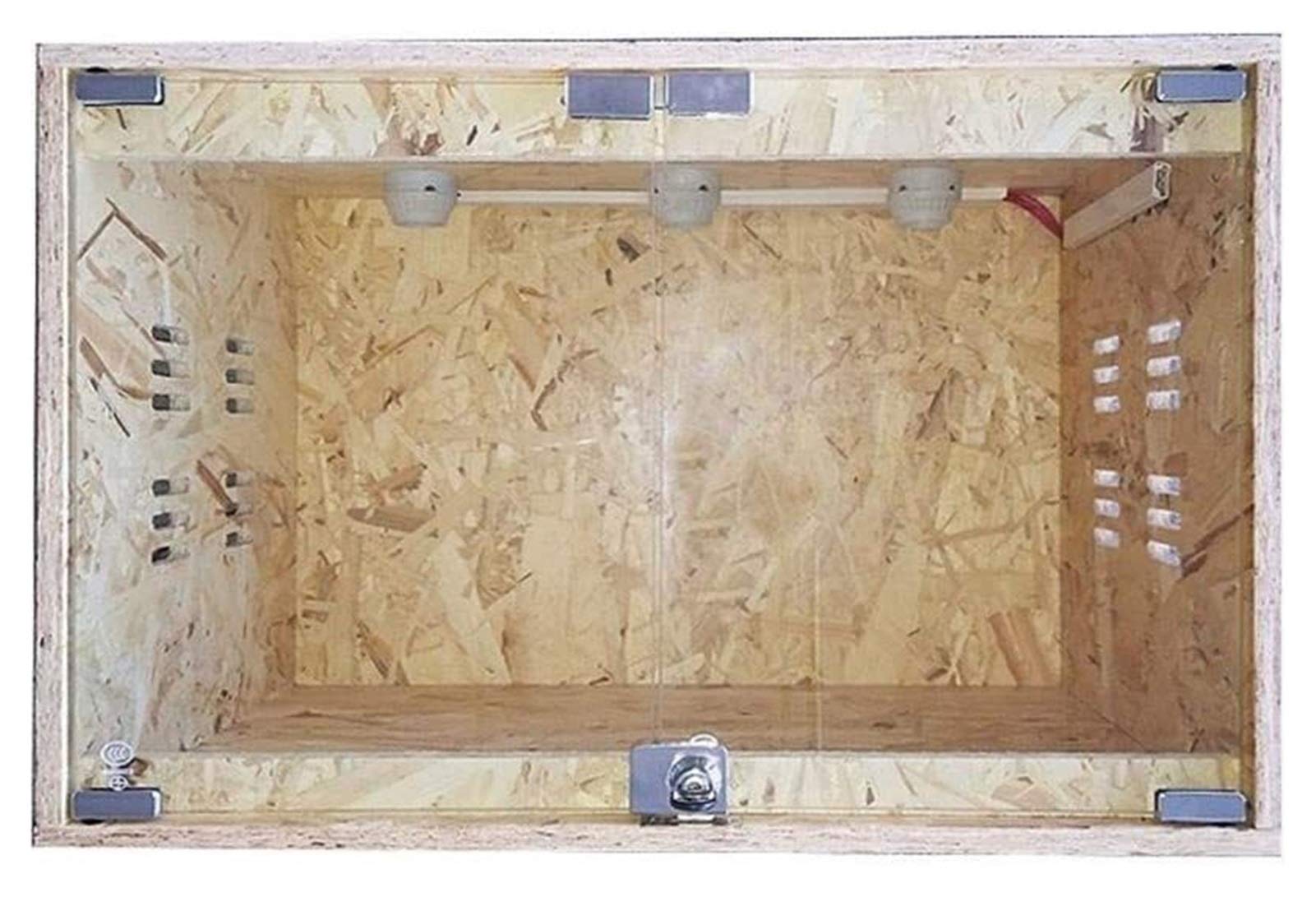 Tanque Anfibio pequeño portátil, terrario para Reptiles de Oficina, Caja, Tanque de hábitat para Reptiles, Caja de Transporte para Reloj con Jaula para Tortugas, lagartos y Serpientes