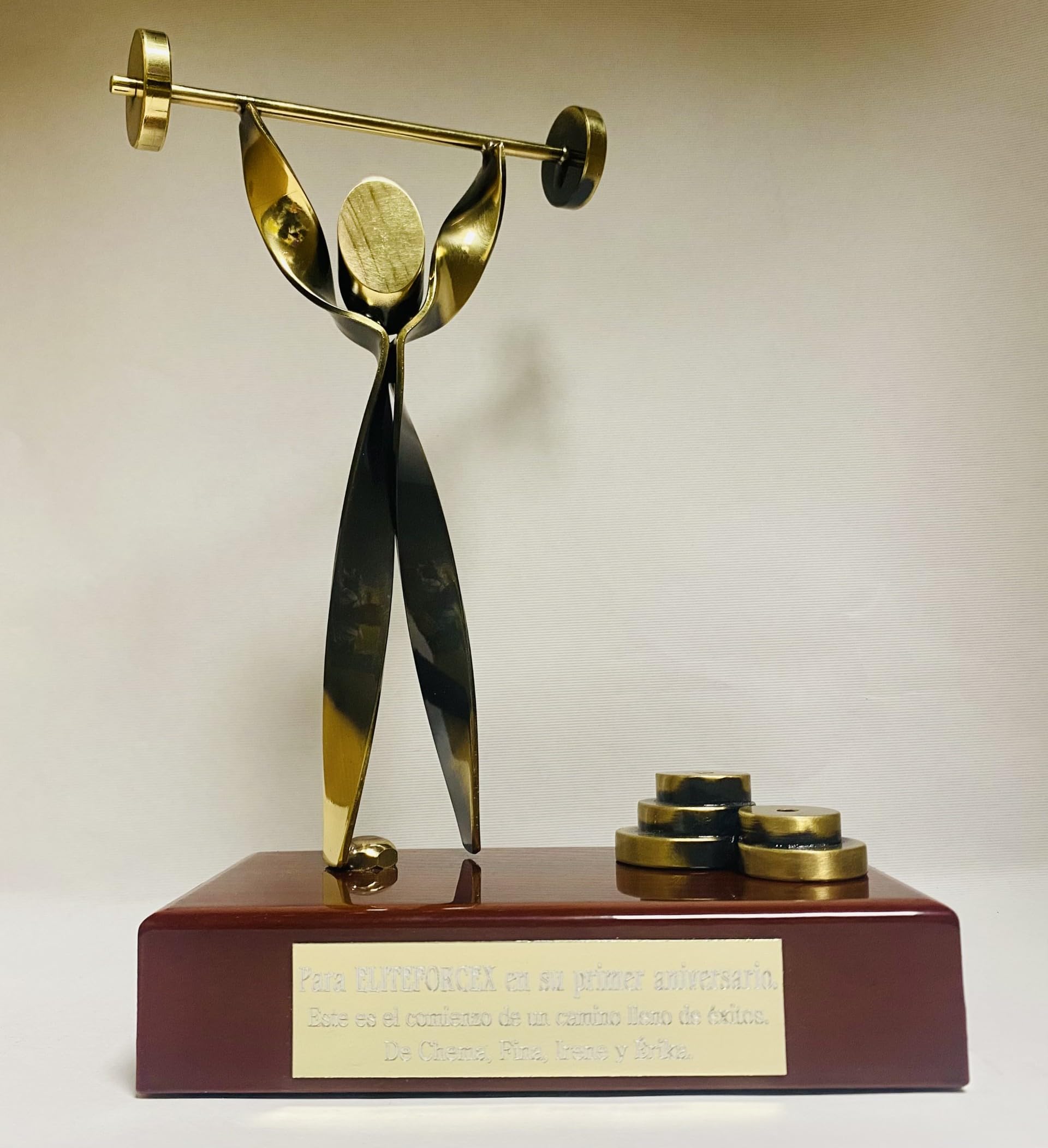 Trofeos Halterofilia GRABADOS premio PERSONALIZADO figuras crossfit