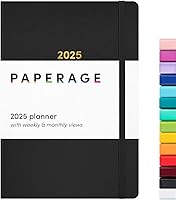 Vista 27 de PAPERAGE Agenda semanal y mensual 2026, 12 meses (enero de 2026 a diciembre de 2026), 5.6 x 8 pulgadas, agenda 2026 de tapa dura con hojas semanales