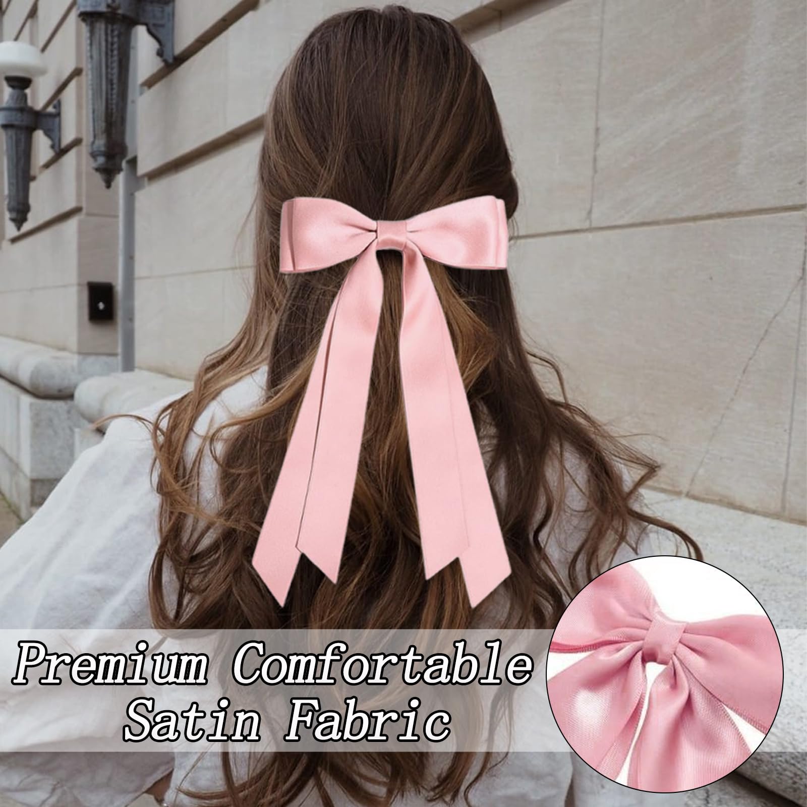 Bow Hair Clip, 4 PCS Hair Bows - Image 3