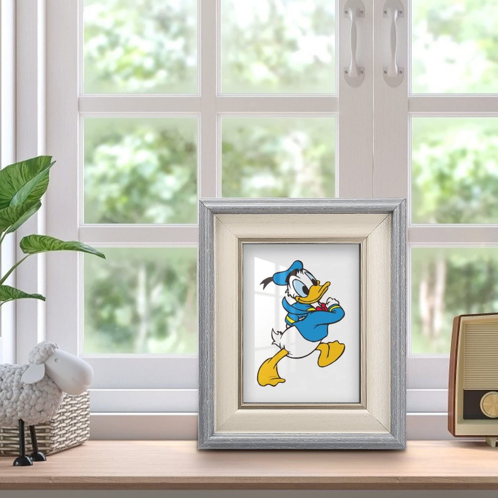 ドナルドダック　木製スツール/フォトフレーム ドナルドダック 木製スツール/フォトフレーム
