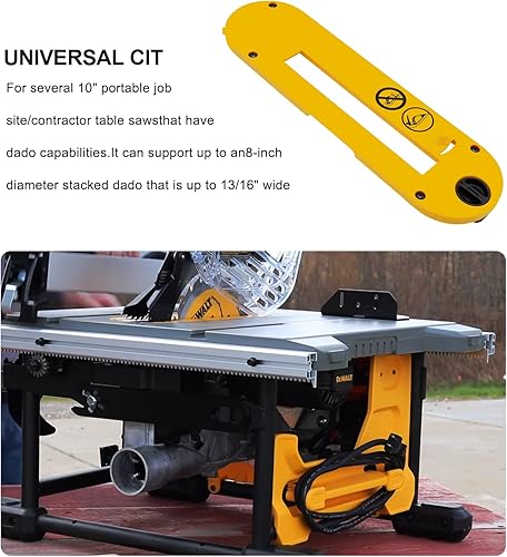 Miniatura 7 de DWE7402DI Dado Garganta apta para sierra de mesa portátil DeWalt de 10 pulgadas DWE7490 DWE7491 DWE7491RS DWE7492