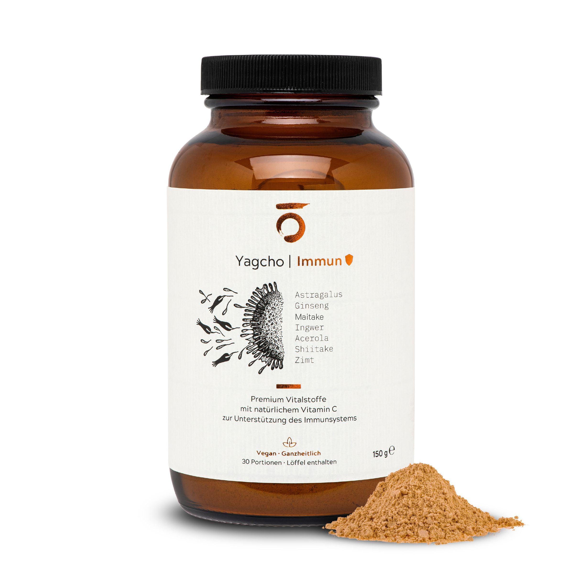 Yagcho Immun | Immun & Energie Komplex | Vitalpilze Mix | Immunsystem stärken | TCM Heilpflanzen | Pilzkaffee | Nahrungsergängzungsmittel