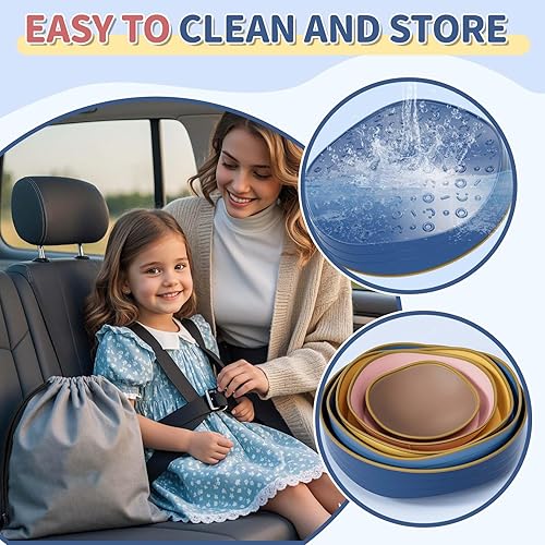 Miniatura 4 de KidBloom Paquete de 5 piedras sensoriales  Stepping Stones para el equilibrio de los niños, juguetes sensoriales para autismo, bolsa impermeable