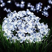 fizzytech Silicone Flower LED String Lights – 25 LED, 4 Meter White Copper Wire Fairy Lights for Window, Wall, Garden, Diwali, Christmas, Wedding & Home Decoration