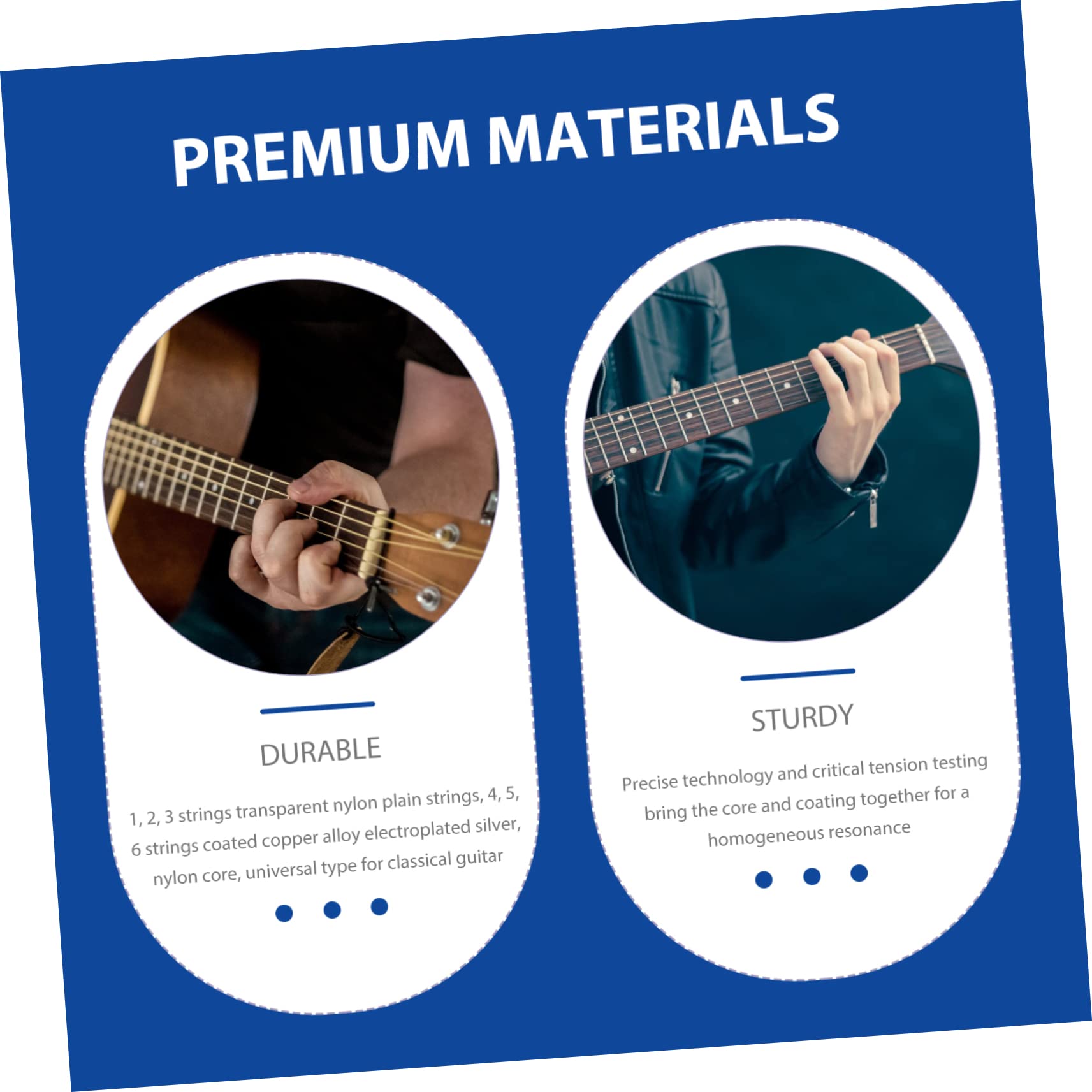 ibasenice 20confezioni Pacchi Di Corde Per Chitarra Nylon Di Corde Resistenti Per Chitarra Folk Per Musicisti e Regali Per Amici e Familiari