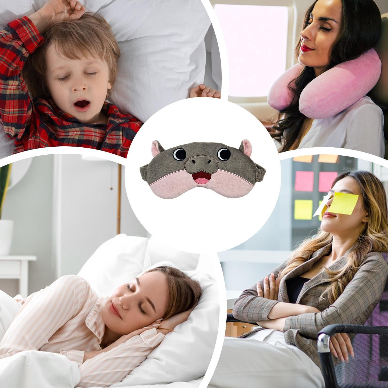 Maschera Morbida Per Fascia Oculare Morbida Traspirante Ergonomica Carina
