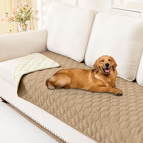 Miniatura 77 de Smiry Manta Impermeable para Cama de Perro 30x70, Manta Suave Reversible para Mascotas, Cubierta Lavable a Prueba de Fugas para Sofá de Gatos y Azul