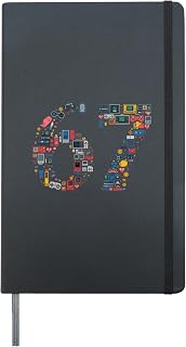67 Funny Gamer Boys Teens Youth Six Seven Gaming Hardcover Journal, Black