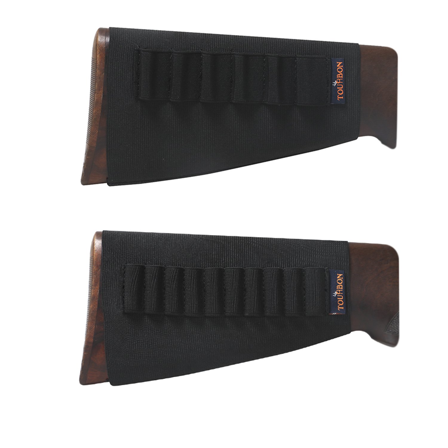 TOURBON Shotgun Rifle Elastic Ammo Sleeve Buttstock Shotshell Cartridge
