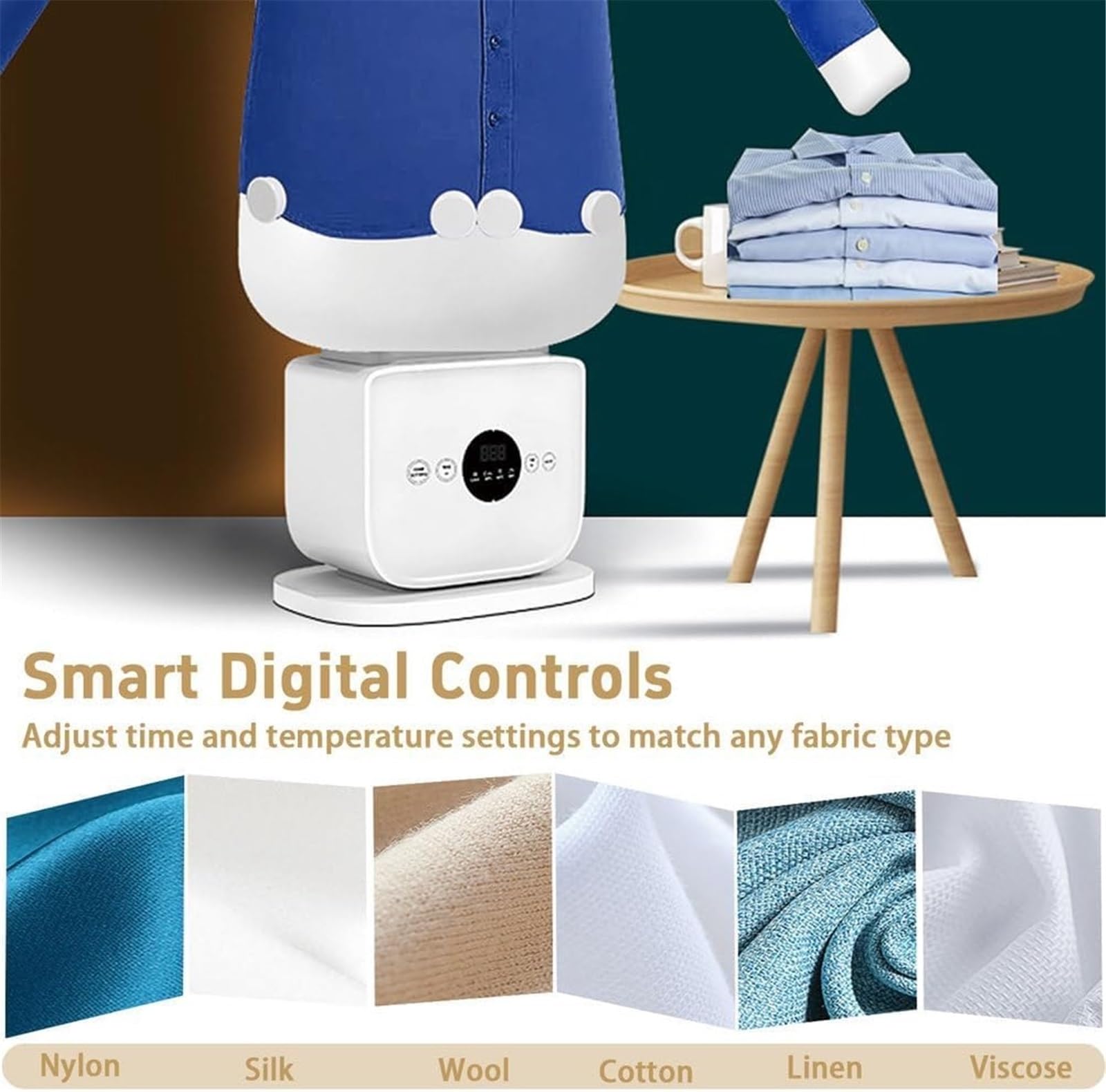 Máquina de planchar a vapor portátil | Manos Libres Automático | Plancha de secado rápido de 8 minutos | Flujo de aire suave | Camisas/zapatos/pantalones aplicables