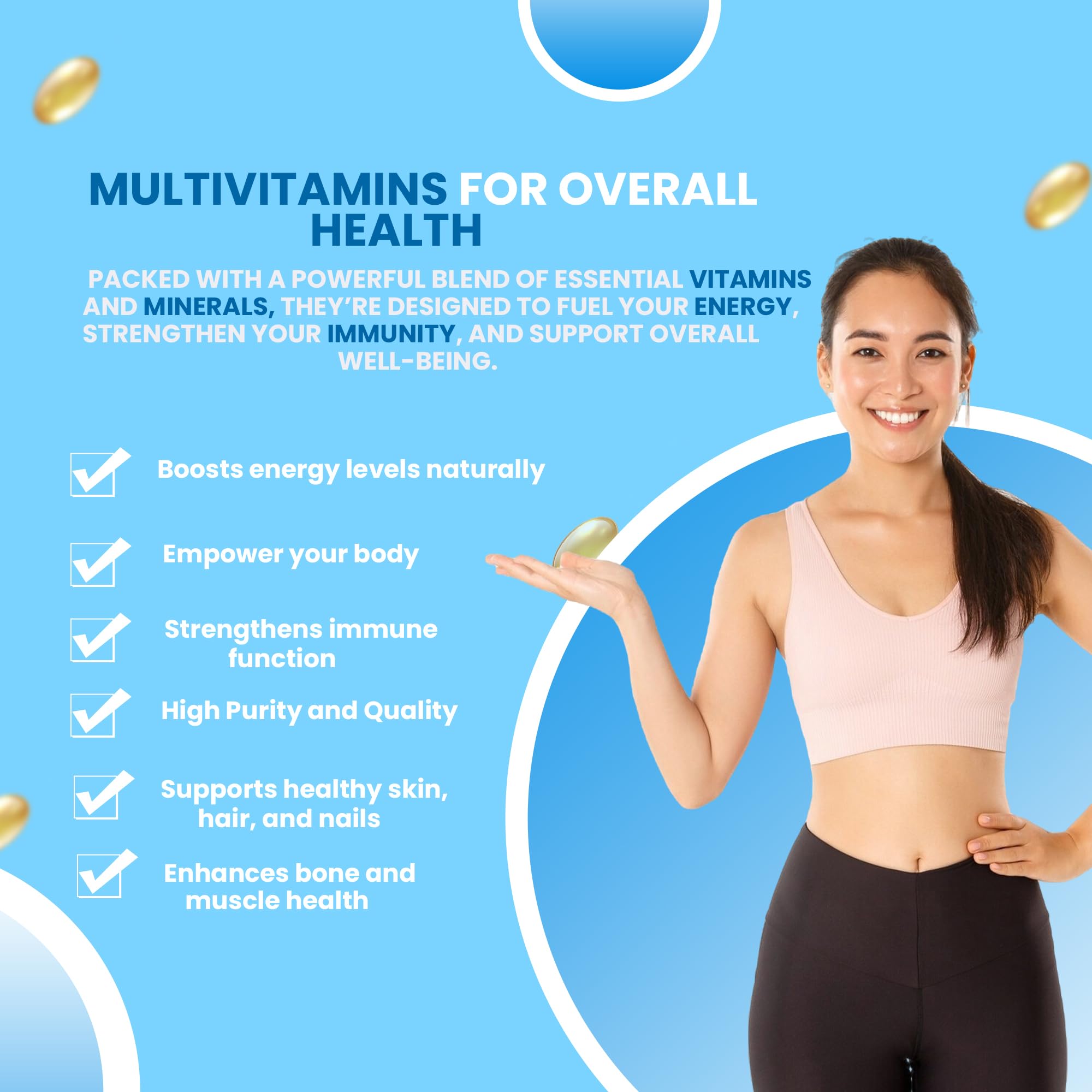 Muvicare Multivitamin For Men & Women (60 Tablets) | Supplements For Vitamin D3 and Multiminerals | Gym Supplements To Support Energy, Immunity & Recovery 3