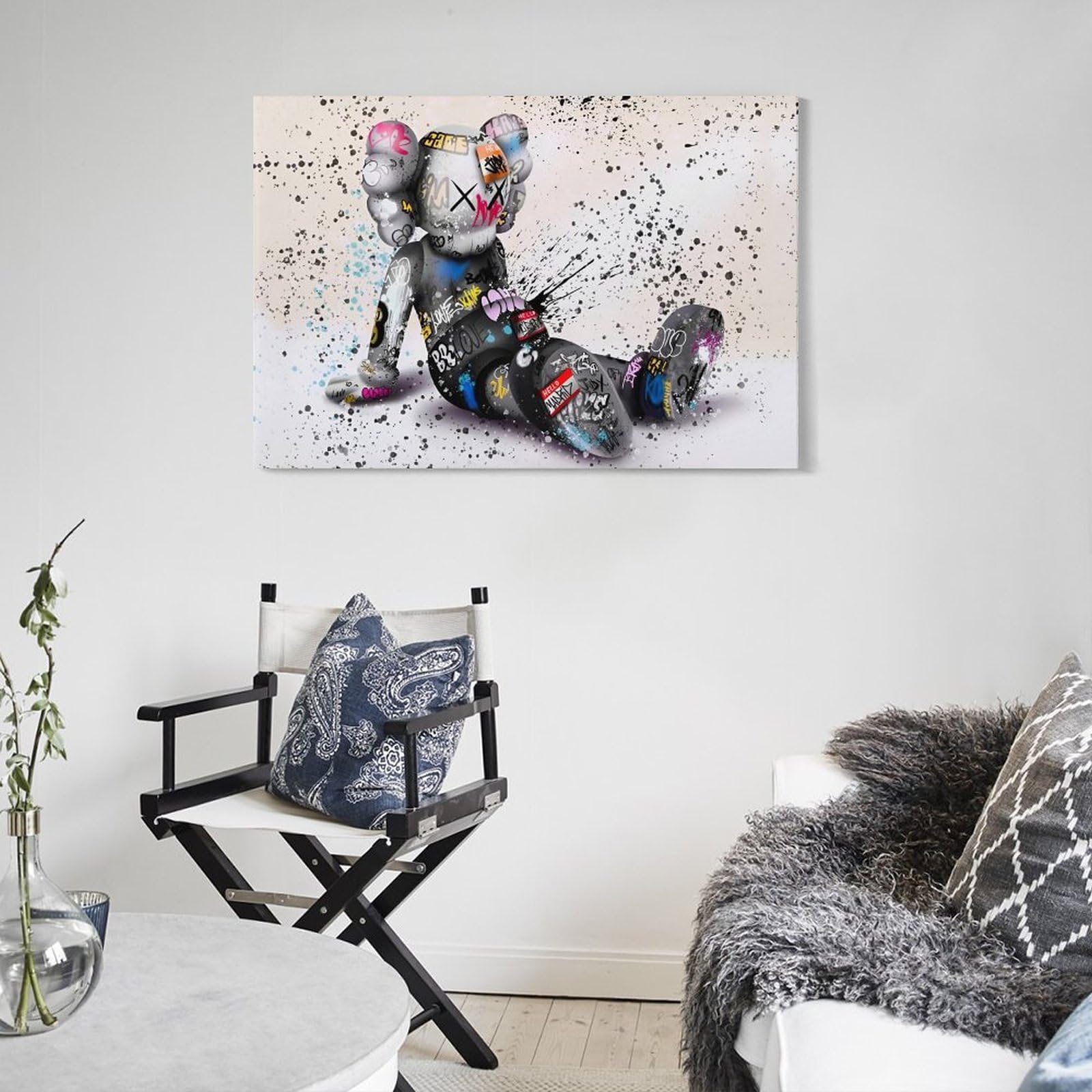 Kaws キャンバス　ポスター① Amazon.co.jp: アートパネル KAWS セサミストリートカウズ