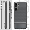Pikkme Back Cover for Samsung Galaxy M17 5G / A17 5G / F17 5G Camera Protection 3D Hexa Cube Design Silicone Protective Bumper Case (Grey) gallery image