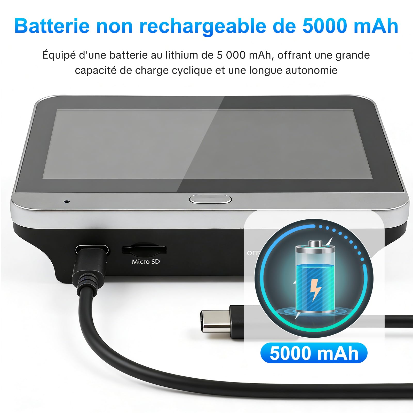 Visiophone Connecté WiFi 2,4 GHz 1080P Caméra 4.3 Pouces Moniteur PIR Vision Nocturne