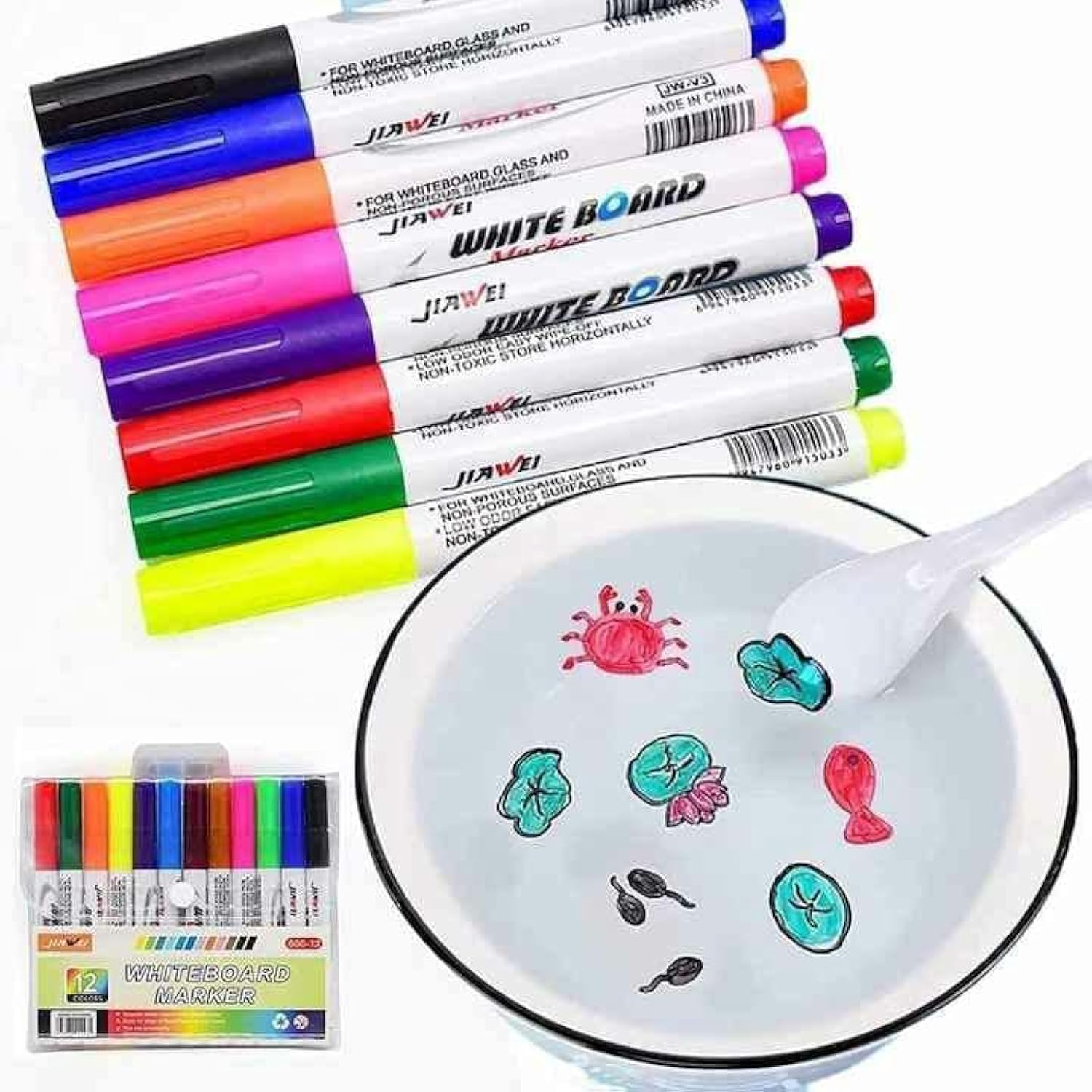 Y MOX 12Pcs Colorful Magical Water Painting Pen,Painting Floating Marker Pens,The Drawing Water Kit Set Toys Gifts - Multicolour (Pack Of 1, Medium) (B0BFLKZTZ2) Amazon Price History, Amazon Price Tracker