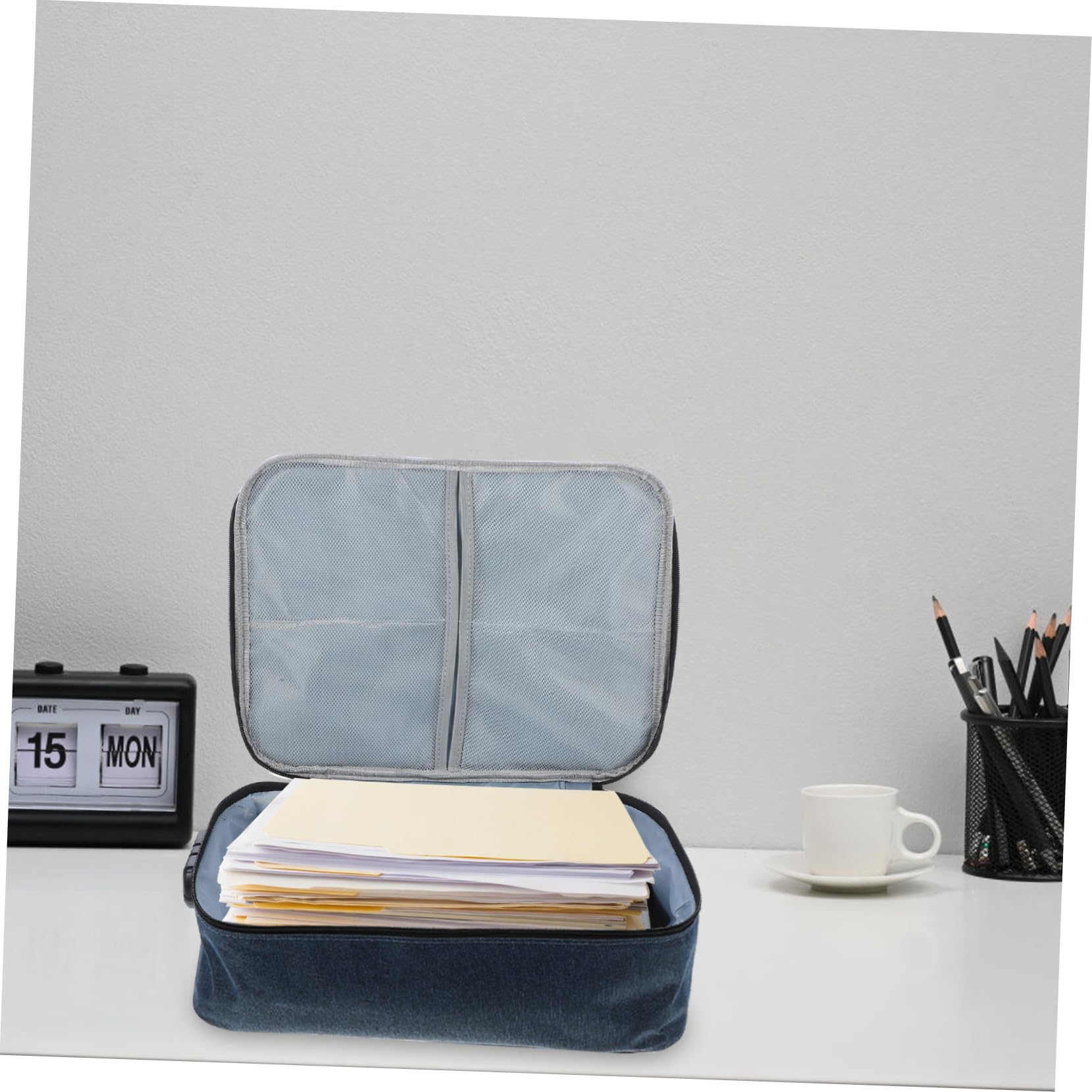 Organizer Documento da Viaggio Oxford Chiusura a Combinazione, Design Multi-strato Elegante e Capiente per Uso Quotidiano e Viaggi