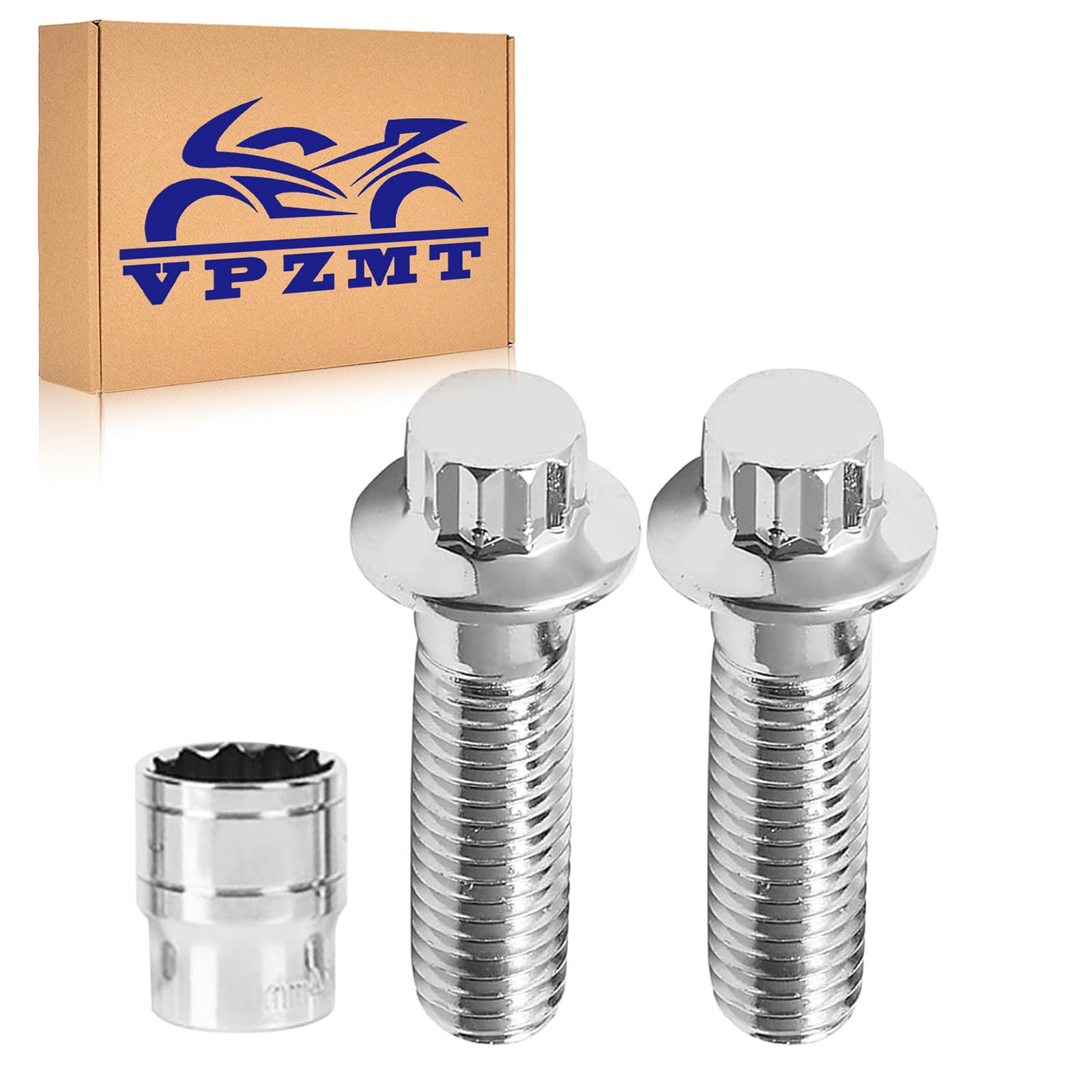M10x1.5 Metric Front Brake Caliper Bolts for 2000-2024 Harley Sportster 883 1200XL 48 72, Softail Dyna Touring Roadglide RoadKing Street Electra Glide