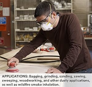 3M Particulate Respirator, 8110S, N95, Unsealed, Smaller Size, NIOSH APPROVED, Adjustable Noseclip, Two Strap Design, Advanced Electrostatic Media, Nosefoam, Disposable, (Pack of 20)