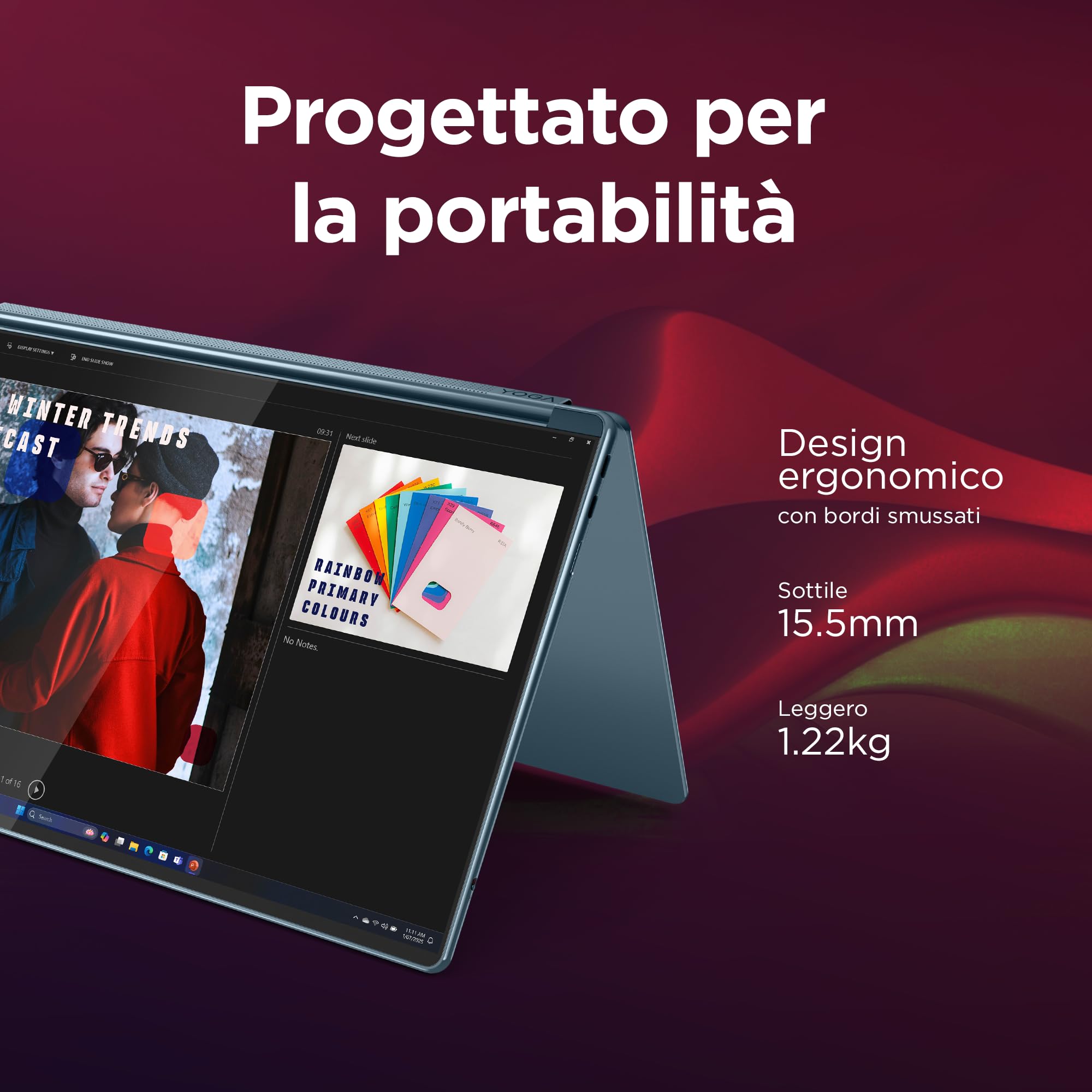 Lenovo Yoga Book 9 Notebook 14" Dual OLED Touch 2.8K (2880x1800) Intel Core Ultra 7 32GB 1TB SSD Windows 11 Home