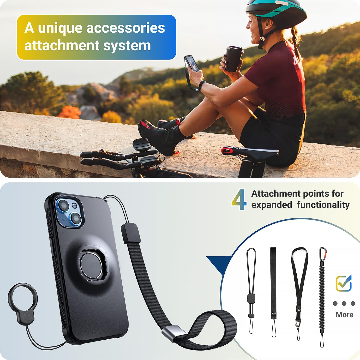 Adaptateur Support à Bille TUSITA Twist Lock 1" Avec Amortisseur Vibrations - Compatible Supports RAM