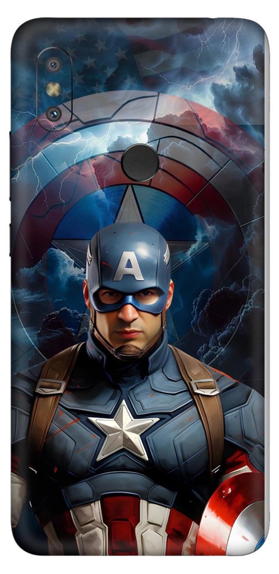 Premium Vinyl Printed Mobile Back Skin Sticker Compatible for Xiaomi Redmi Y2 with Easy and Self Installation Kit - (Design -27)-image-43