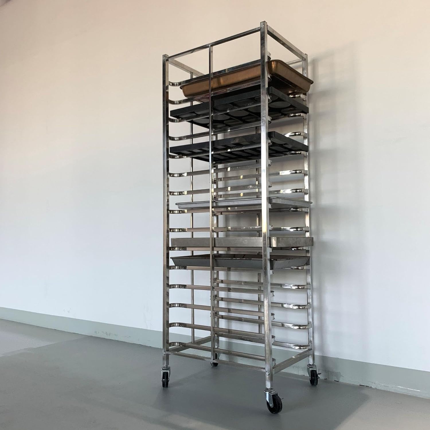 Dough Proofing Rack for Bakeries 15 Shelf Vulcan Compatible Tray Cooling and Storage Solution