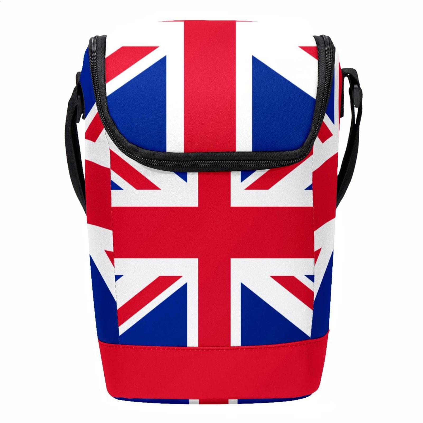 Lonchera para el trabajo con diseño de la bandera del Reino Unido para hombres y mujeres