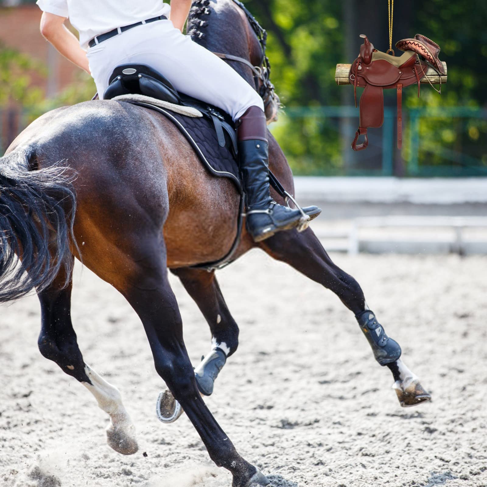 Pendentif En Acrylique Personnalisé En Forme De Selle Pour