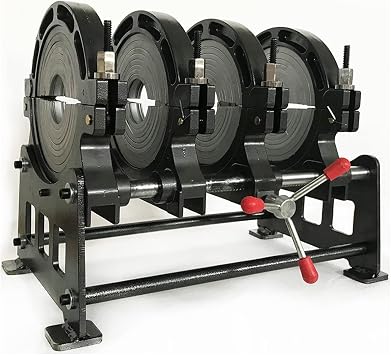 90-250mm HDPE Butt Fusion Welding Machine Pipe Fusion Welder PE PP PB PVDF Pipe Hot Melt Machine 110V Manual 4 Clamps