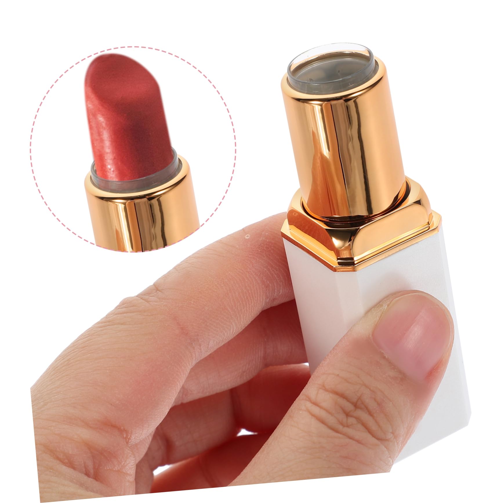 5 juegos de bálsamo labial rellenable DIY Lip Gloss Contenedor para tubos vacíos de brillo de labios para el cuidado de los labios y maquillaje para viajes y aplicaciones, 10 unidades x 5