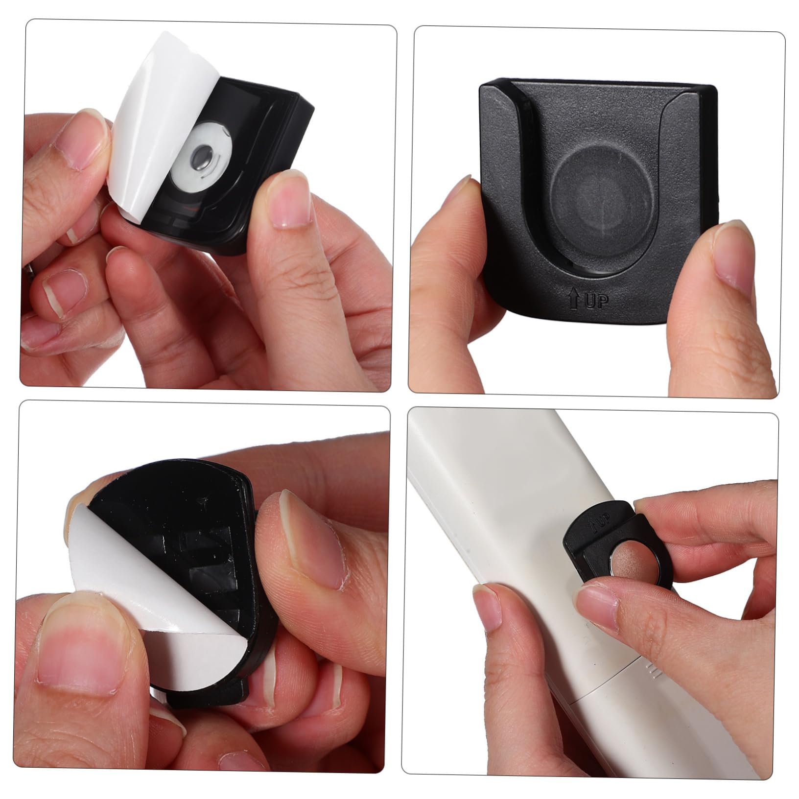 Gatuida 5 Set 5 Set Di Fibbie Magnetiche 6 Pezzi Nero/ 3 Pezzi Ciascuno Supporti Per Cavi Supporto Per Telecomando Supporto Per Controller Della Console Telecomandi Per 6 pezzi * 5