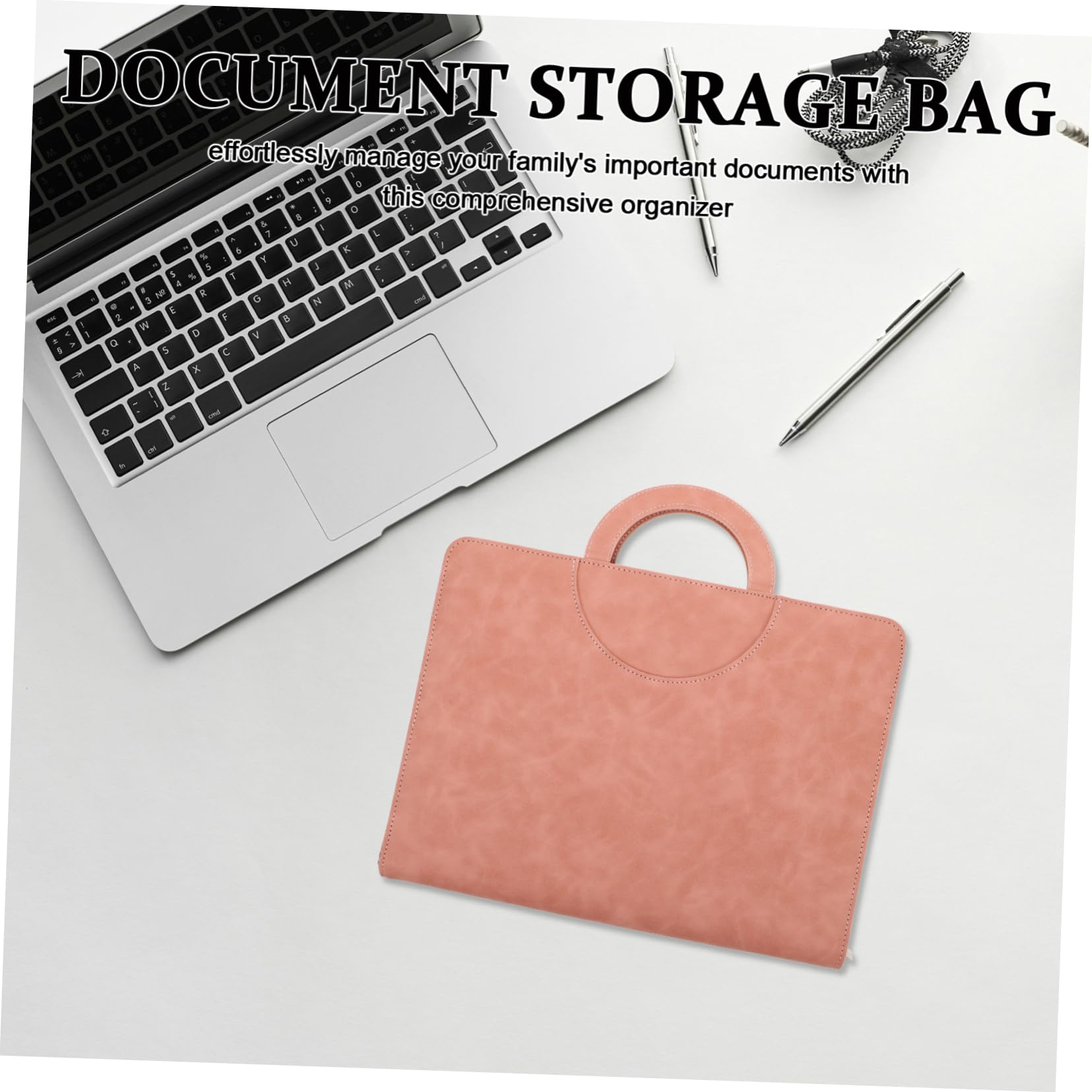 Gatuida Borsa Portadocumenti con Cerniera PU Organizer Compatto per Documenti per e Professionisti Resistente e Protettivo per e Traslochi