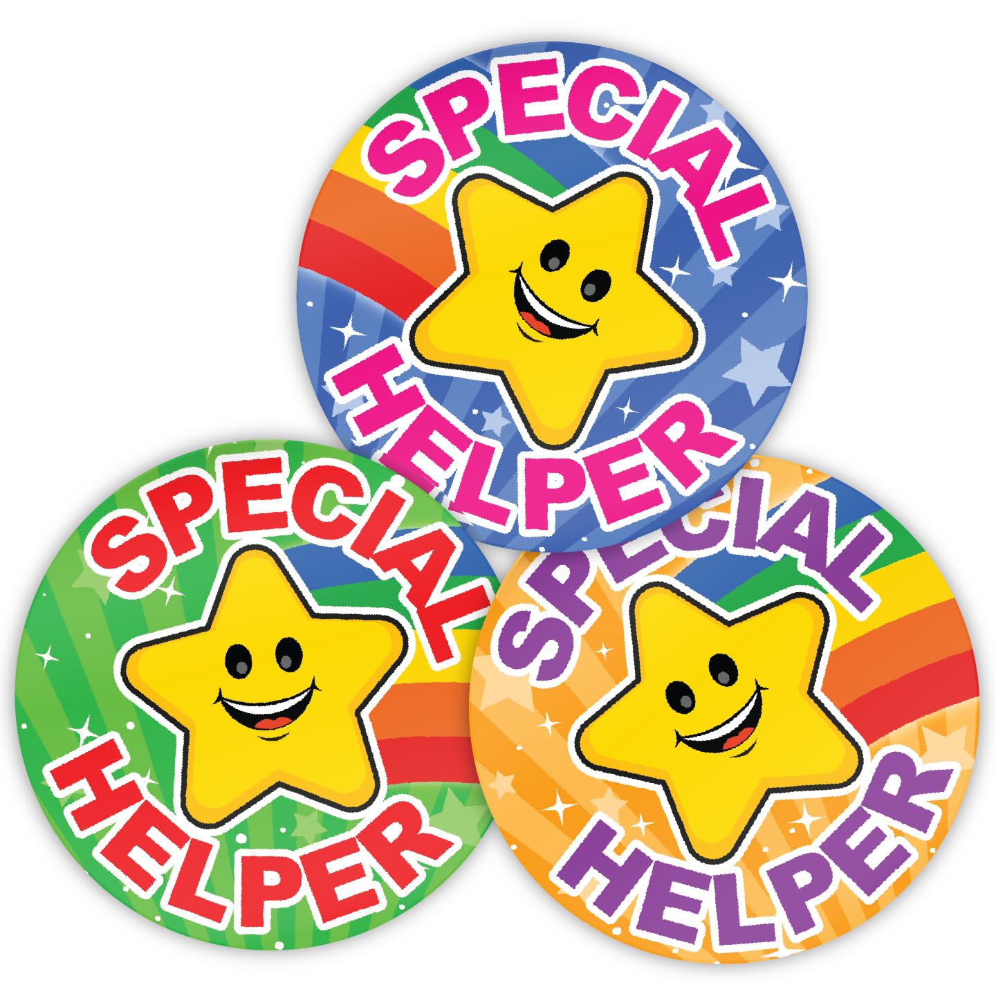 Stone Melon School Reward Stickers 144 Special Helper Stickers 30mm Round Awards Nursery Teachers Parents Children Kids