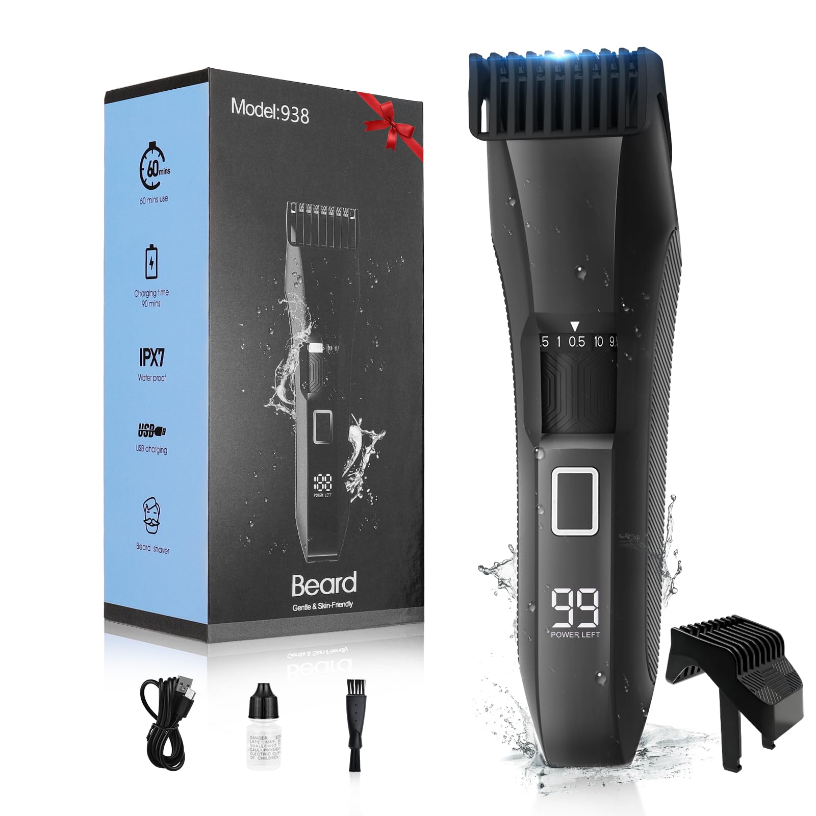 Beatslm 20 Length Adjustable Beard Trimmer